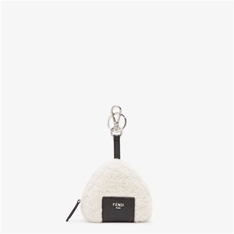 Fendi sheepskin key ring